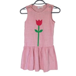 Florence Eiseman Vintage Striped Seersucker Dress Tulip Girls‎ Size 8